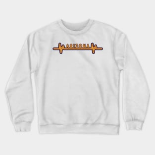 Heartbeat Arizona - White Crewneck Sweatshirt